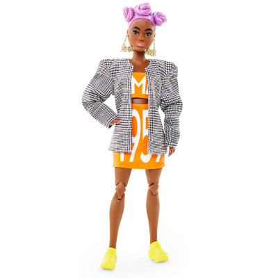 Шарнирная кукла Барби из серии &#039;BMR1959&#039;, миниатюрная (Petite), коллекционная, Black Label, Barbie, Mattel [GNC46] Шарнирная кукла Барби из серии 'BMR1959', коллекционная, Black Label, Barbie, Mattel [GNC46]