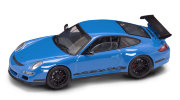 Модель автомобиля Porsche 997 GT3 RS, синяя, 1:43, серия Премиум в пластмассовой коробке, Yat Ming [43204B]