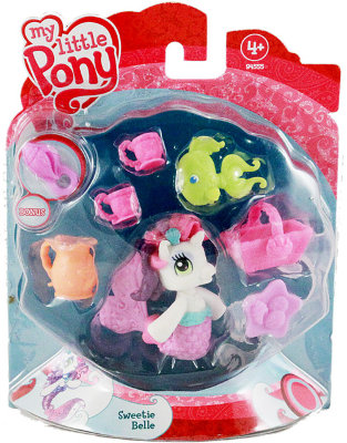 Моя маленькая мини-пони-русалка Sweetie Belle с рыбкой, My Little Pony - Ponyville, Hasbro [94555] Моя маленькая мини-пони-русалка Sweetie Belle с морской черепахой, My Little Pony - Ponyville, Hasbro [94555]