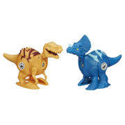 Набор (Tyrannosaurus Rex vs. Triceratops), из серии 'Динозавры-драчуны' (Brawlasaurs), 'Мир Юрского Периода' (Jurassic World), Hasbro [B1152]