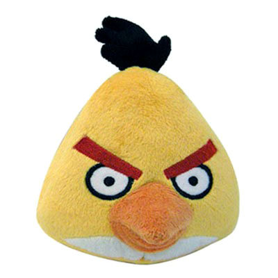 Мягкая игрушка &#039;Желтая злая птичка&#039; (Angry Birds - Yellow Bird), 12 см, со звуком, Commonwealth Toys [90794-Y/91831-Y] Мягкая игрушка 'Желтая злая птичка' (Angry Birds - Yellow Bird), 12 см, со звуком, Commonwealth Toys [90794-Y]
