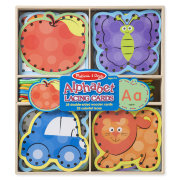 Деревянная развивающая игрушка-шнуровка 'Азбука', Melissa&Doug [9490]