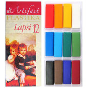 Набор полимерной глины для творчества 'Lapsi 12', 12 цветов, 240г, Plastika [7112-08]