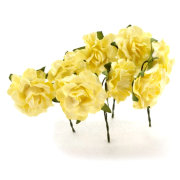 Букет 'Розы кудрявые, нежно-желтые', 8 шт., 1:3, ScrapBerry's [SCB280606]