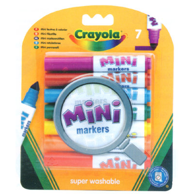 Фломастеры мини, смываемые, 7 цветов, Crayola [8337] Фломастеры мини, смываемые, 7 цветов, Crayola [8337]