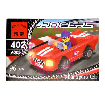 Конструктор &#039;Гоночный автомобиль&#039; из серии &#039;Racers (Гонщики)&#039;, Brick [402] Конструктор 'Гоночный автомобиль' из серии 'Racers (Гонщики)', Brick [402]