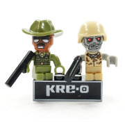 Набор мини-фигурок 'Sgt. Drill & Zombie Soldier', серия 1 (желтая), KRE-O CityVille Invasion, Hasbro [A3244-75]