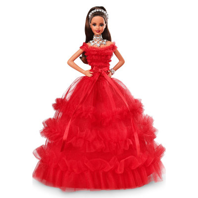 Кукла Барби &#039;Рождество-2018&#039; (2018 Holiday Barbie), латиноамериканка, коллекционная, Mattel [FRN71] Кукла Барби 'Рождество-2018' (2018 Holiday Barbie), латиноамериканка, коллекционная, Mattel [FRN71]