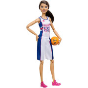 Шарнирная кукла Barbie 'Баскетболистка', высокая, из серии 'Безграничные движения' (Made-to-Move), Mattel [FXP06]