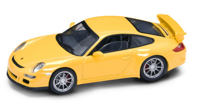 Модель автомобиля Porsche 997 GT3, желтая, 1:43, серия Премиум в пластмассовой коробке, Yat Ming [43205Y] Модель автомобиля Porsche 997 GT3, желтая, 1:43, серия Премиум в пластмассовой коробке, Yat Ming [43205Y]