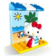 Конструктор 'На пляже', Hello Kitty, Mega Bloks [10853]
