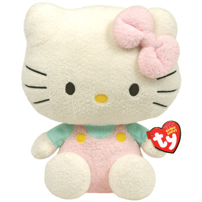 Мягкая игрушка &#039;Кошечка Hello Kitty в розовом комбинезоне&#039;, 15 см, TY [40906] Мягкая игрушка 'Кошечка Hello Kitty в розовом комбинезоне', 15 см, TY [40906]
