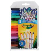 Фломастеры цветные, смываемые, 16 цветов, Crayola [93102]