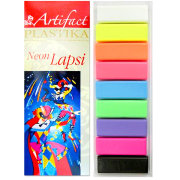 Набор полимерной глины для творчества 'Lapsi Neon', 9 неоновых цветов, 180г, Plastika [7109-58]