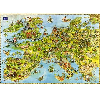 Пазл 'Драконы в Европе' (United Dragons in Europe), 4000 элементов, Heye [8854] Пазл 'Драконы в Европе' (United Dragons in Europe), 4000 элементов, Heye [8854]