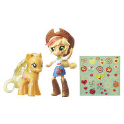 Игровой набор с мини-куклой и пони Applejack, 12см, из специальной серии 'Элементы Дружбы', My Little Pony Equestria Girls Minis (Девушки Эквестрии), Hasbro [B7900]