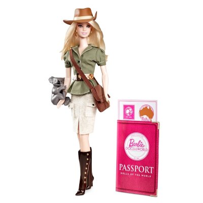 Барби Австралия (Australia Barbie Doll) из серии &#039;Куклы мира&#039;, Barbie Pink Label, коллекционная Mattel [W3321] Барби Австралия (Australia Barbie Doll) из серии 'Куклы мира', Barbie Pink Label, коллекционная Mattel [W3321]