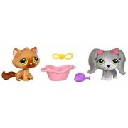 Зверюшки из серии 'Парочки' - Котёнок и Мальтийская Болонка, Littlest Pet Shop [53591]