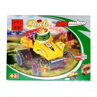 Конструктор 'Гоночный карт' из серии 'Racers (Гонщики)', Brick [206] Конструктор 'Гоночный карт' из серии 'Racers (Гонщики)', Brick [206]