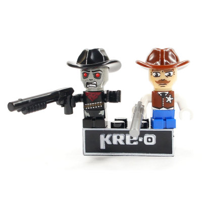Набор мини-фигурок 'Sheriff Fastdraw &amp; Zombie Outlaw', серия 1 (желтая), KRE-O CityVille Invasion, Hasbro [A3244-76] Набор мини-фигурок 'Sheriff Fastdraw & Zombie Outlaw', серия 1 (желтая), KRE-O CityVille Invasion, Hasbro [A3244-76]