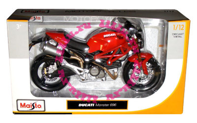 Модель мотоцикла Ducati Monster 696, 1:12, Maisto [31101-05] Модель мотоцикла Ducati Monster 696, 1:12, Maisto [31101-05]
