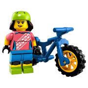 Минифигурка 'Горная велосипедистка', серия 19 'из мешка', Lego Minifigures [71025-16]