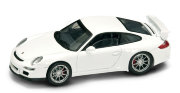 Модель автомобиля Porsche 997 GT3, белая, 1:43, серия Премиум в пластмассовой коробке, Yat Ming [43205W]