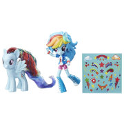 Игровой набор с мини-куклой и пони Rainbow Dash, 12см, из специальной серии 'Элементы Дружбы', My Little Pony Equestria Girls Minis (Девушки Эквестрии), Hasbro [B7899]