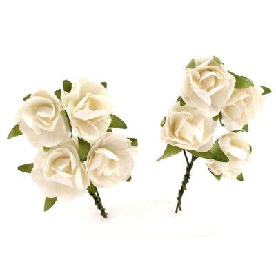 Букет &#039;Розы белые&#039;, 8 шт., 1:4, ScrapBerry&#039;s [SCB280501] Букет 'Розы белые', 8 шт., 1:4, ScrapBerry's [SCB280501]