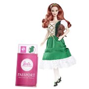 Барби Ирландия (Ireland Barbie Doll) из серии 'Куклы мира', Barbie Pink Label, коллекционная Mattel [W3440]