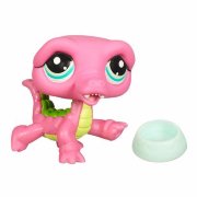 Одиночная зверюшка 2010 - розовый Крокодил, специальный эксклюзивный выпуск,  Littlest Pet Shop, Hasbro [94576]