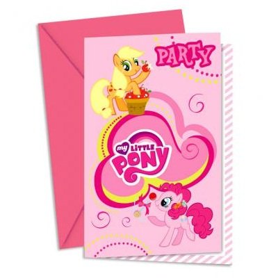 Приглашение на вечеринку в стиле My Little Pony, с конвертами, 6шт Procos [80130] Приглашение на вечеринку в стиле My Little Pony, с конвертами, 6шт [80130]