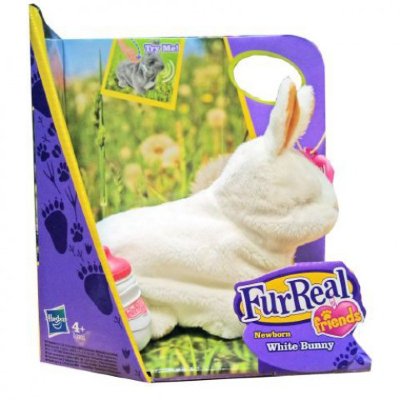 Интерактивная игрушка &#039;Новорожденный белый кролик&#039;, FurReal Friends, Hasbro [78085] Интерактивная игрушка 'Новорожденный белый кролик', FurReal Friends, Hasbro [78085]