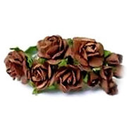 Букет 'Розы и бутоны, коричневые', 9+1 шт., 1:12, ScrapBerry's [SCB401003-09]