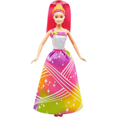 Кукла Барби 'Радужная принцесса в светящемся наряде', из серии 'Barbie Dreamtopia', Barbie, Mattel [DPP90] Кукла Барби 'Радужная принцесса', из серии 'Barbie Dreamtopia', Barbie, Mattel [DHM52]