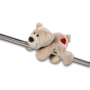 Мягкая игрушка-магнит 'Медвежонок с сердцем, светло-коричневый', 12 см, коллекция 'Валентинки', NICI [36250]