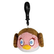 Мягкая игрушка-брелок 'Злая птичка Принцесса Лейя' (Angry Birds Star Wars - Princess Leia), 7 см, Commonwealth Toys [93158-PL]