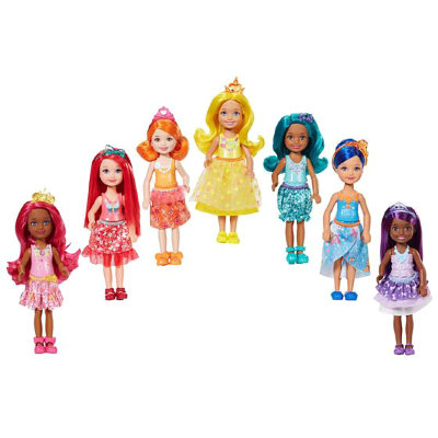 Набор 7 кукол Челси из серии &#039;Dreamtopia&#039;, Barbie, Mattel [DPY37] Набор 7 кукол Челси из серии 'Dreamtopia', Barbie, Mattel [DPY37]