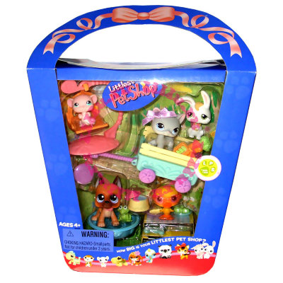 Подарочный набор 'Весенняя корзина' с 5-ю зверюшками, Littlest Pet Shop, Hasbro [55039] Подарочный набор 'Весенняя корзина' с 5-ю зверюшками, Littlest Pet Shop, Hasbro [66824]