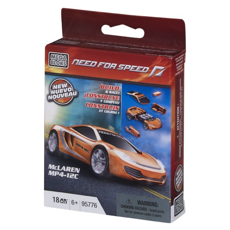 Конструктор 'NFS McLaren MP4-12C', Need For Speed, Mega Bloks [95776]