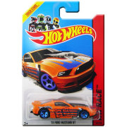 Коллекционная модель автомобиля Ford Mustang 2013 - HW Race 2014, оранжевая, Hot Wheels, Mattel [BFD33]