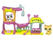 Игровой набор 'Мяукающая дача' с Кошкой и Котёнком, Littlest Pet Shop, Hasbro [28308]