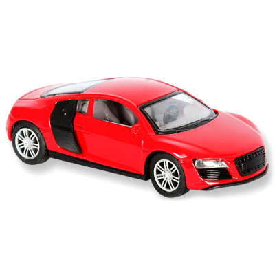 Модель автомобиля Audi R8, красная, 1:43, серия &#039;Speed Street&#039;, Welly [44000-19] Модель автомобиля Audi R8, красная, 1:43, серия 'Speed Street', Welly [44000-19]