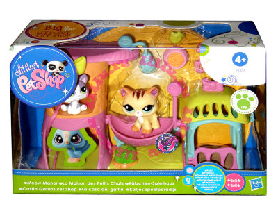 Игровой набор 'Мяукающая дача' со сверкающей Кошкой и Котёнком, Littlest Pet Shop, Hasbro [28308b] Игровой набор 'Мяукающая дача' со сверкающей Кошкой и Котёнком, Littlest Pet Shop, Hasbro [28308b]
