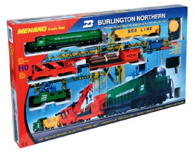 Железная дорога Mehano &#039;Burlington Northern&#039; T741, масштаб HO Железная дорога Mehano "Burlington Northern" T741, масштаб HO