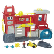 Игровой набор 'Штаб пожарных Гриффин Рок' (Griffin Rock Firehouse Headquarters), из серии Transformers Rescue Bots (Боты-Спасатели), Playskool Heroes, Hasbro [B5210]