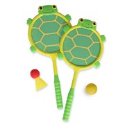 Детский теннисный набор 'Играющие черепашки' (Tootle Turtle Racquet & Ball Set), Sunny Patch, Melissa & Doug [6165]