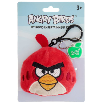 Мягкая игрушка-брелок &#039;Красная злая птичка Рэд&#039; (Angry Birds - Red Bird), 7 см, Plush Apple [GT6367-R] Мягкая игрушка-брелок 'Красная злая птичка Рэд' (Angry Birds - Red Bird), 7 см, Plush Apple [GT6367-R]