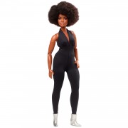 Коллекционная шарнирная кукла 'Пышная афроамериканка' из серии 'Barbie Looks 2021', Barbie Black Label, Mattel [GTD91]