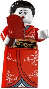 Минифигурка 'Японка', серия 4 'из мешка', Lego Minifigures [8804-02]